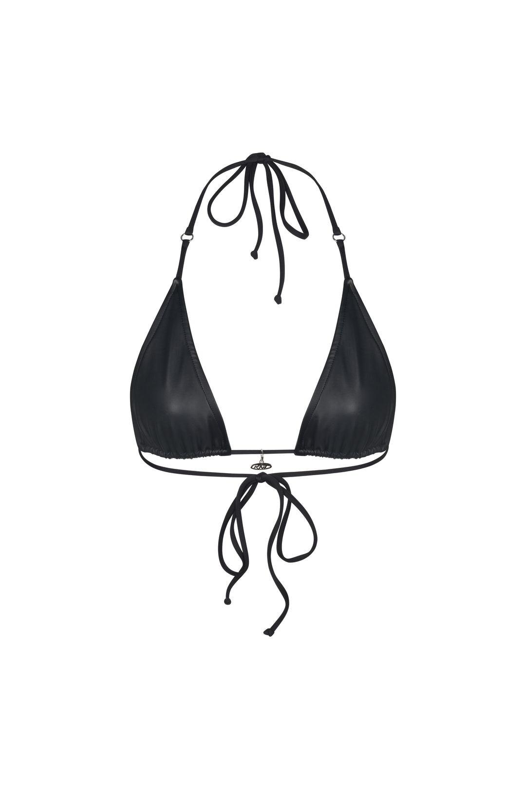 NAIIA TOP LEATHER BLACK