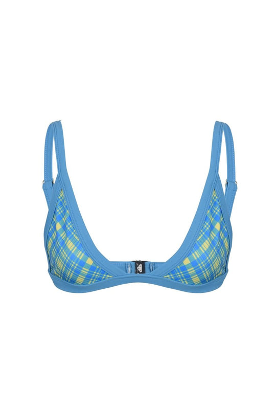 BUSTY TOP CHECKED BLUE - KISS'N'THRILL bikini, swimwear