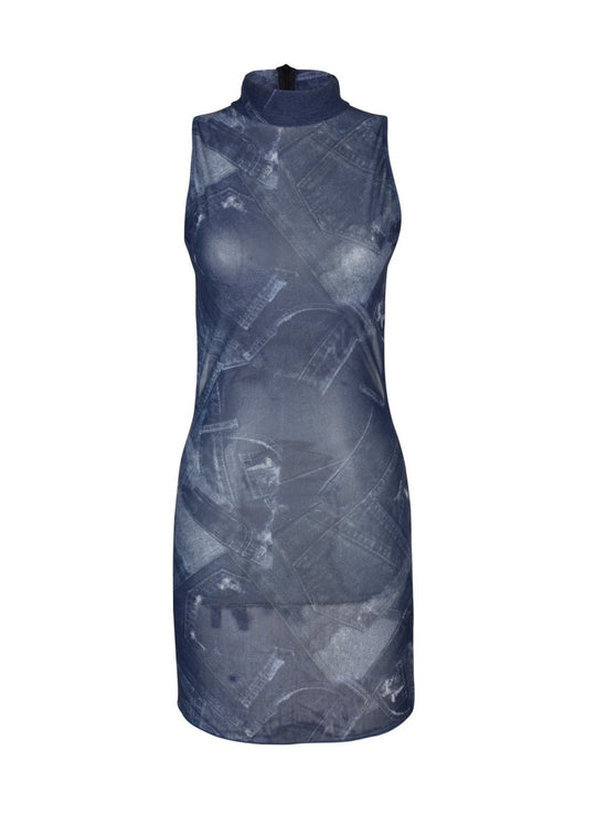 ELLA DRESS DENIM - KISS'N'THRILL