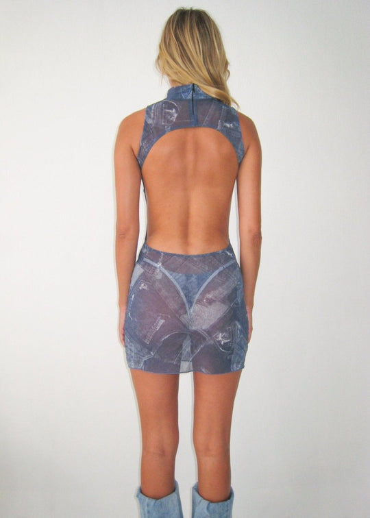 ELLA DRESS DENIM - KISS'N'THRILL