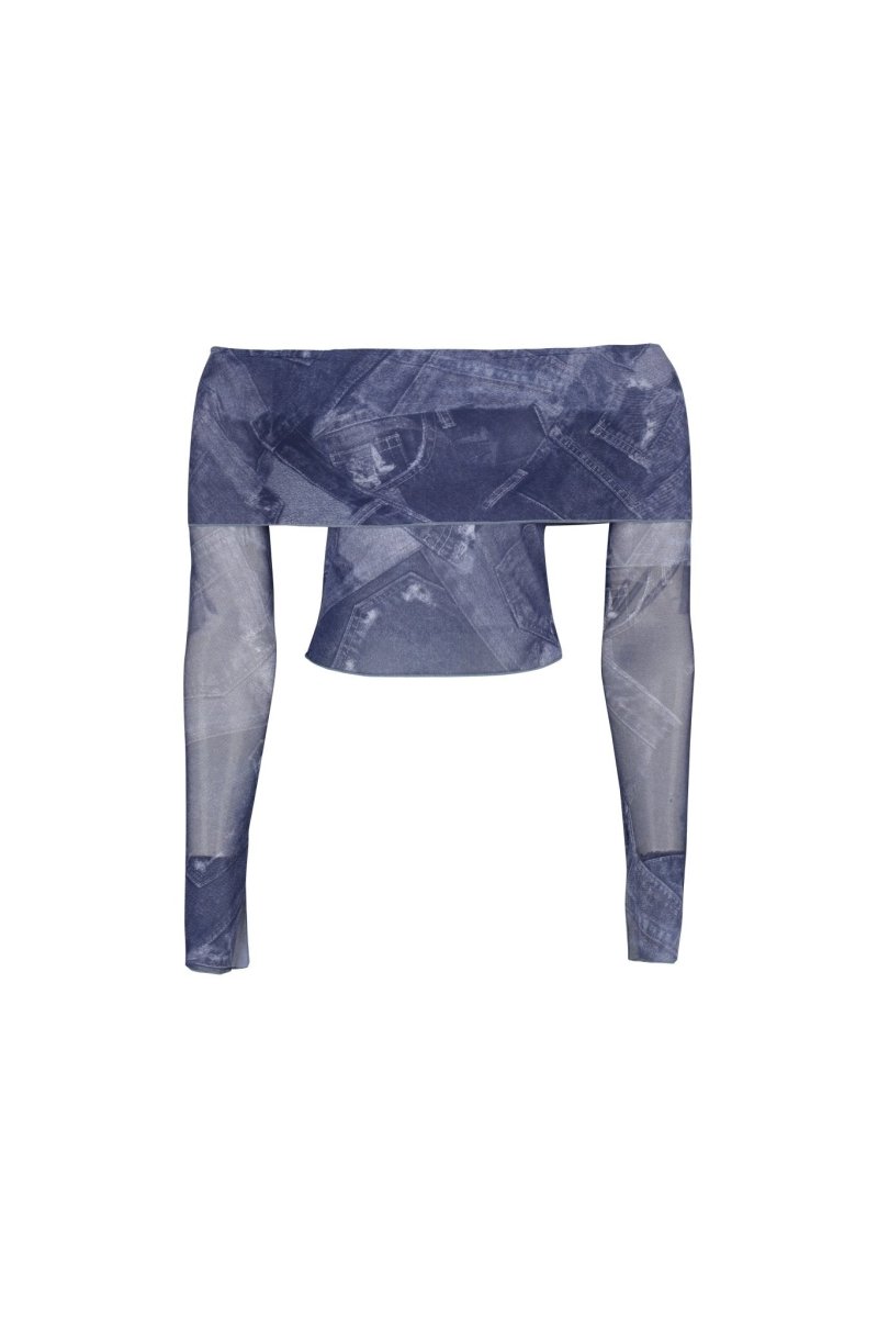 LOTTIE TOP DENIM - KISS'N'THRILL