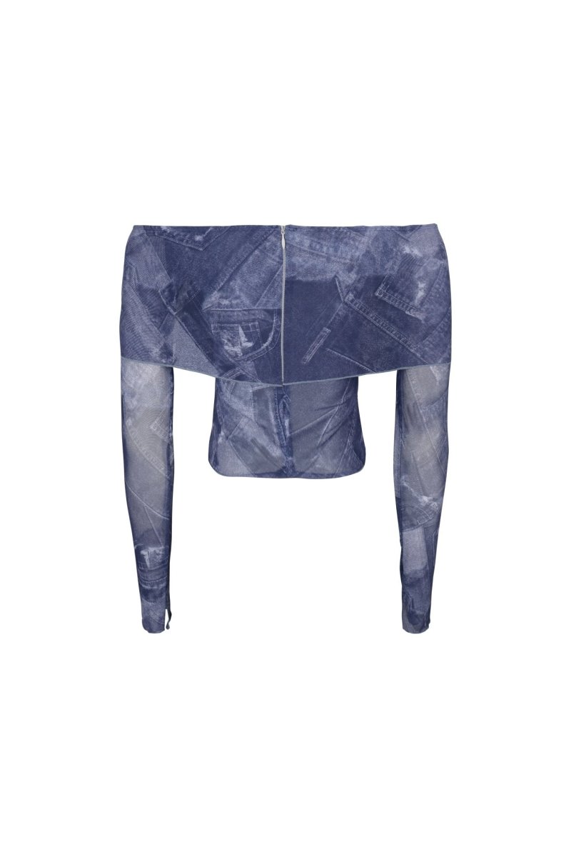 LOTTIE TOP DENIM - KISS'N'THRILL