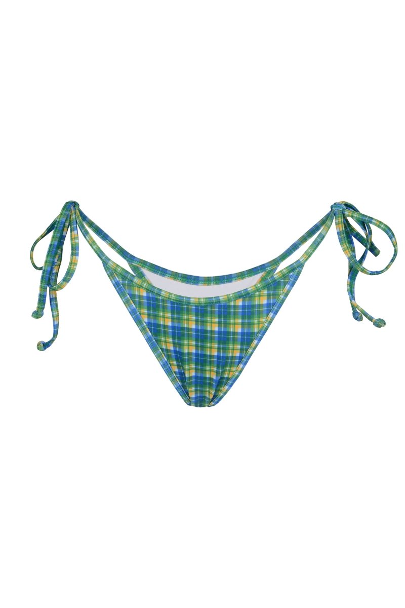 NEVA BOTTOM CHECKED GREEN - KISS'N'THRILL bikini, swimwear