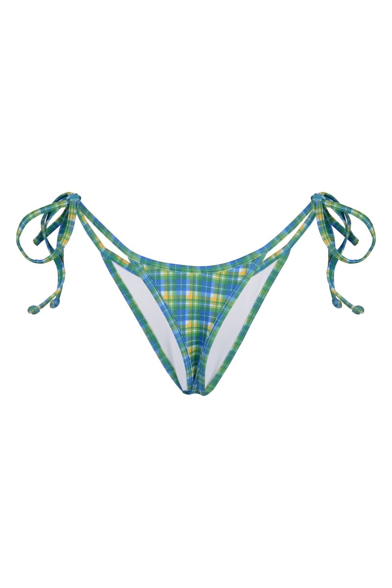 NEVA BOTTOM CHECKED GREEN - KISS'N'THRILL bikini, swimwear