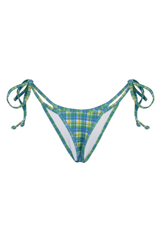 NEVA BOTTOM CHECKED GREEN - KISS'N'THRILL bikini, swimwear