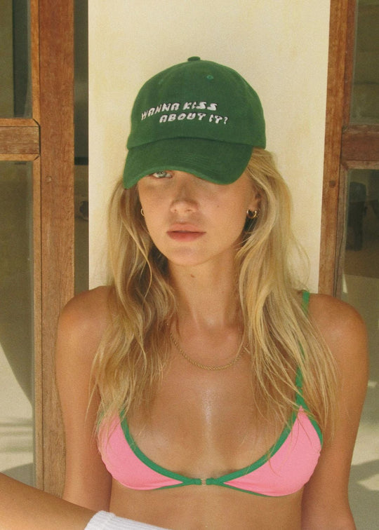 WANNA KISS CAP GREEN
