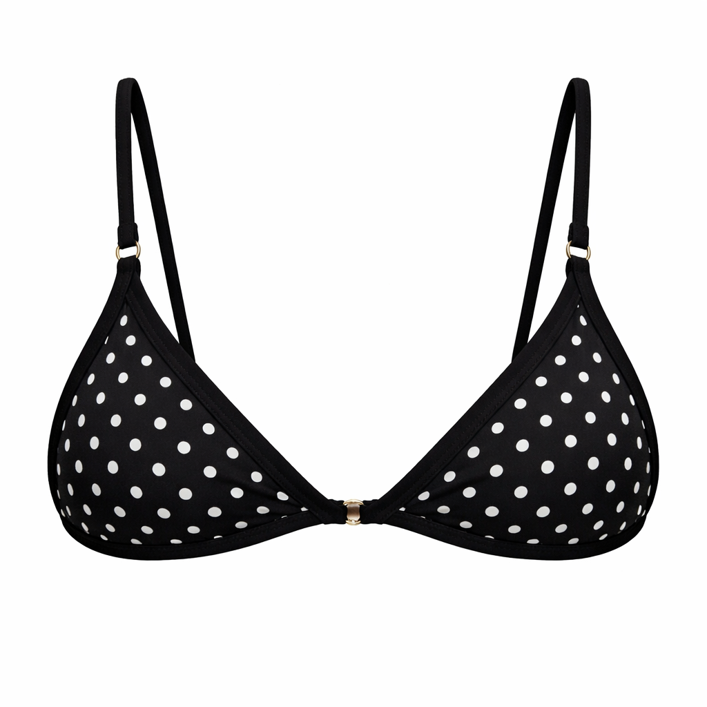 FRIDA TOP POLKA BLACK