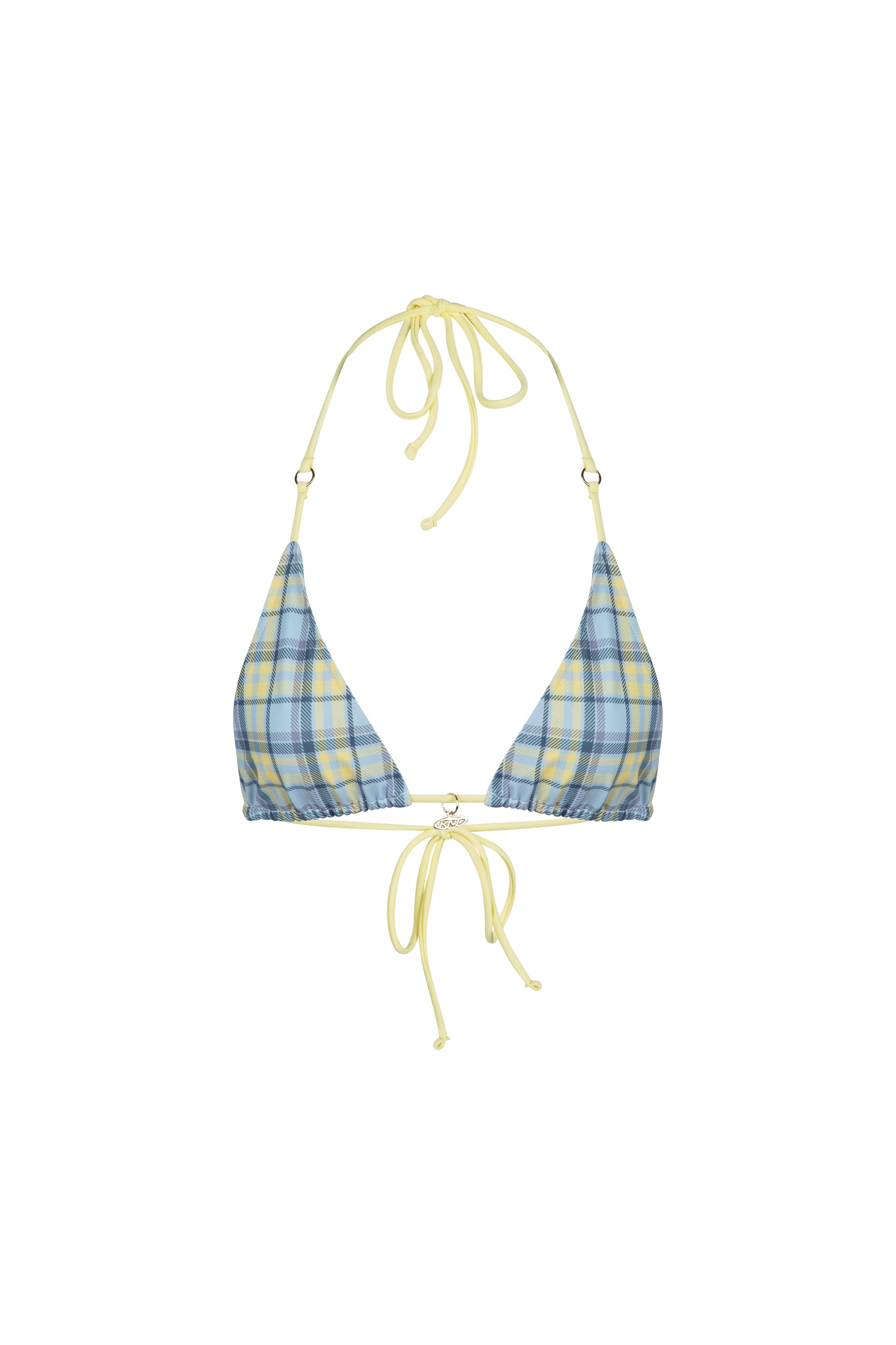 NAIIA TOP CHECKED YELLOW