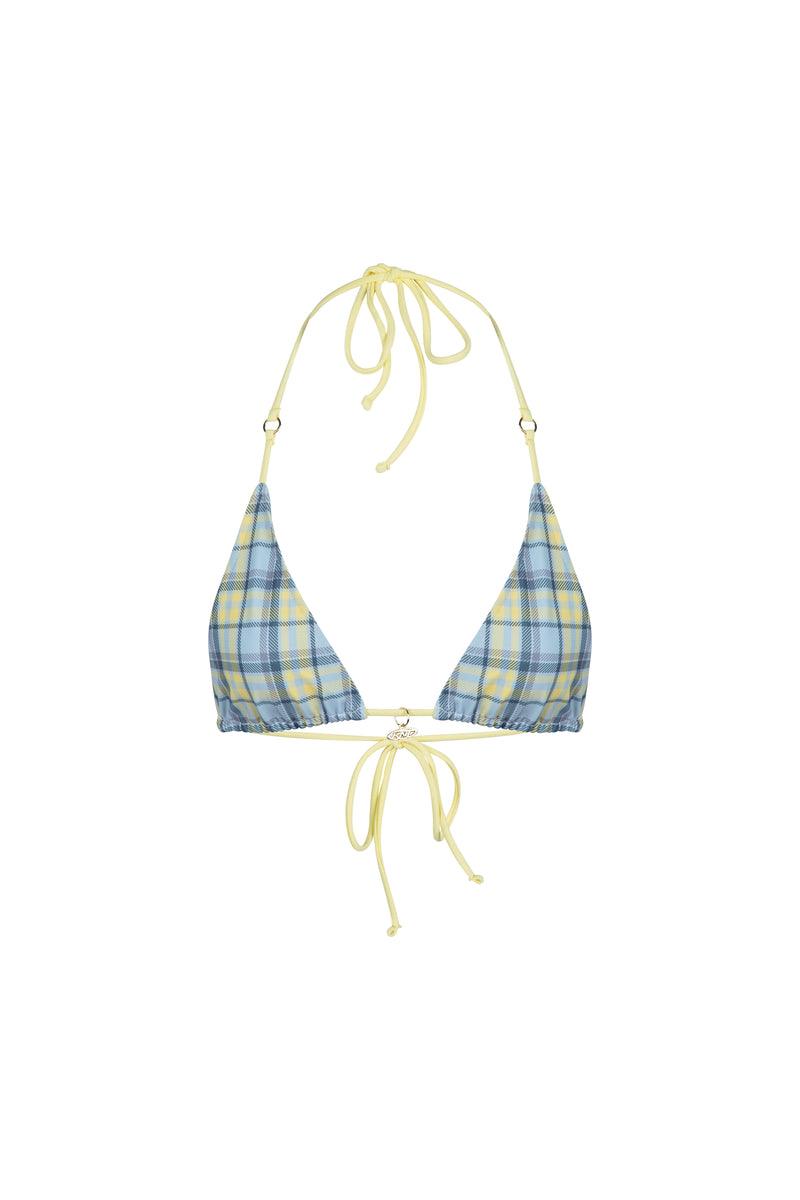 NAIIA TOP CHECKED YELLOW