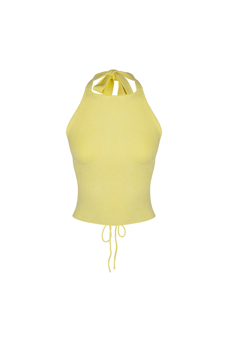 ANA KNIT TOP BUTTER YELLOW