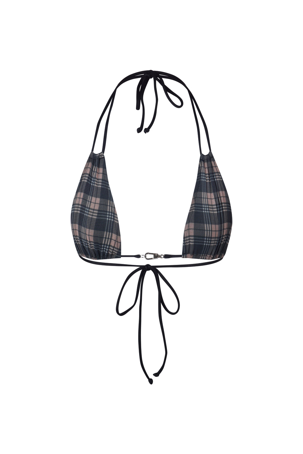 DEMI TOP CHECKED TOFFEE