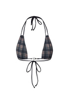 DEMI TOP CHECKED TOFFEE