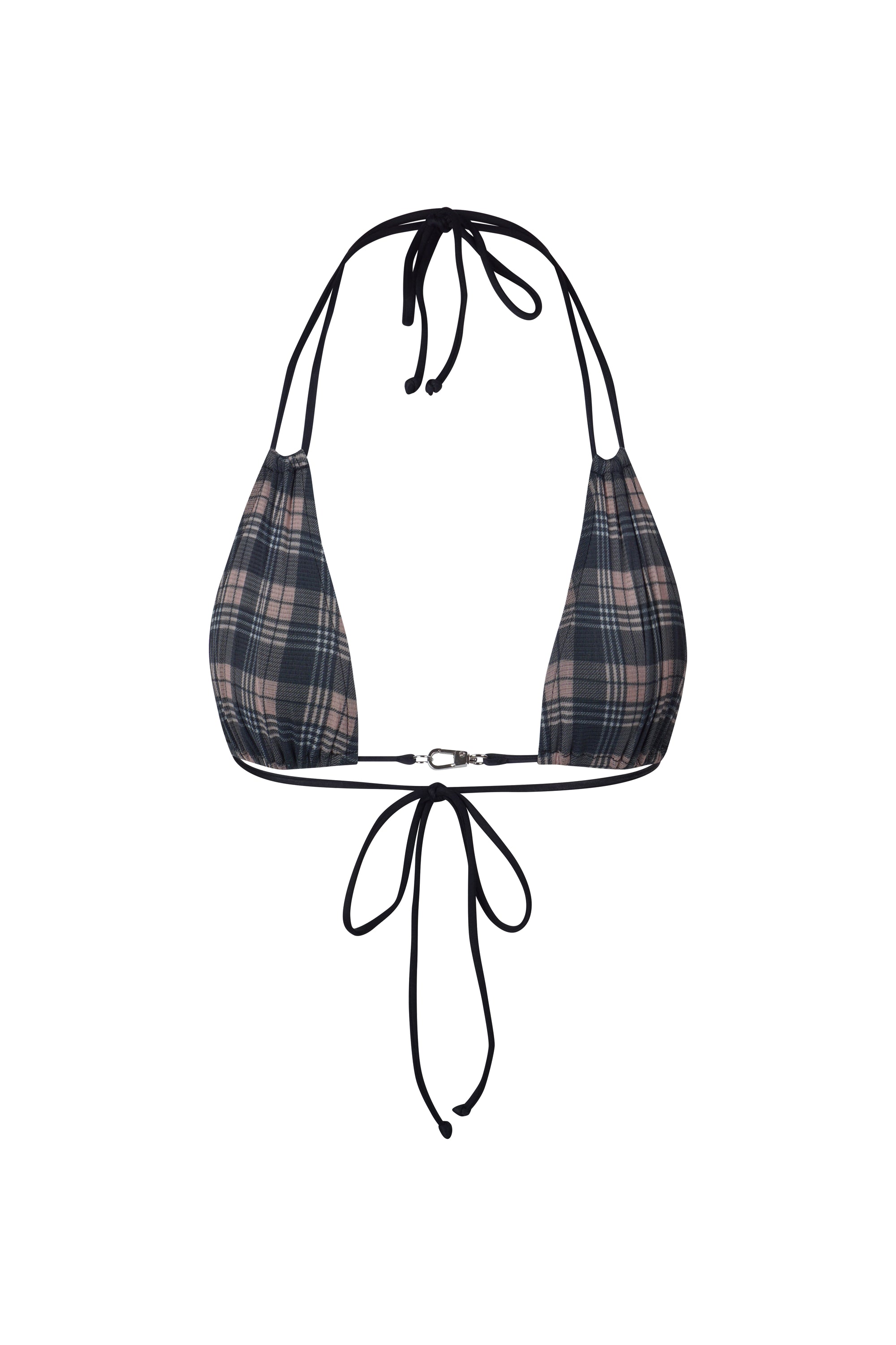 DEMI TOP CHECKED TOFFEE