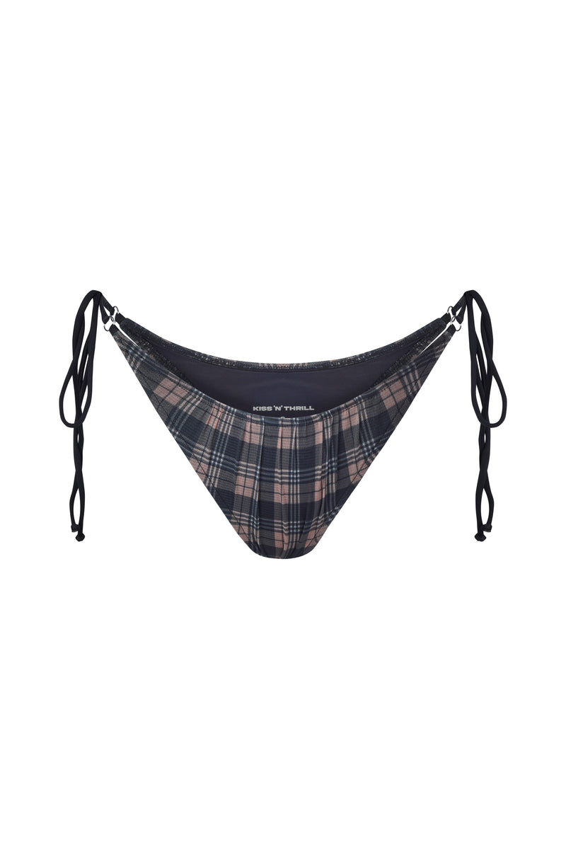 DEMI BOTTOM CHECKED TOFFEE