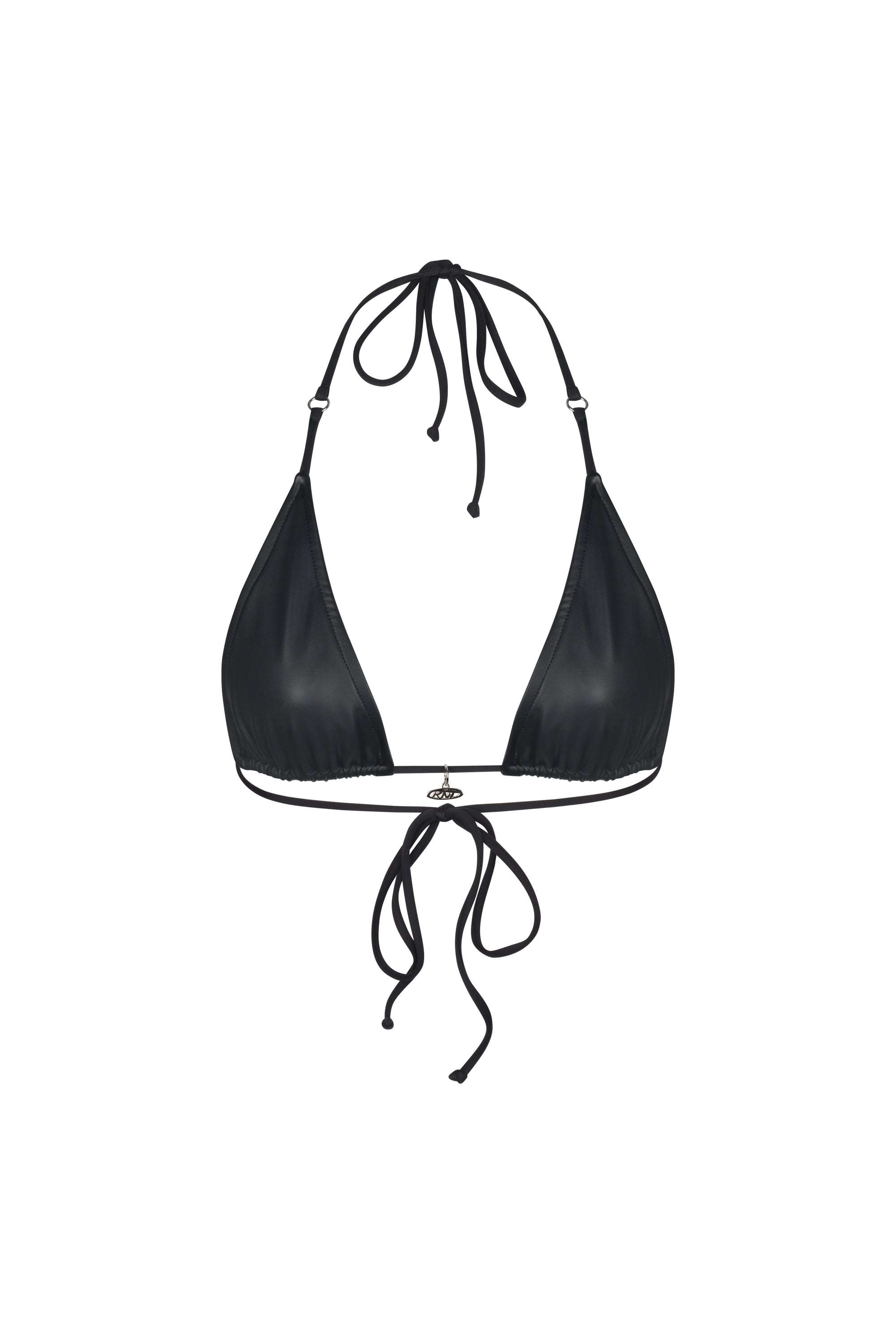 NAIIA TOP LEATHER BLACK