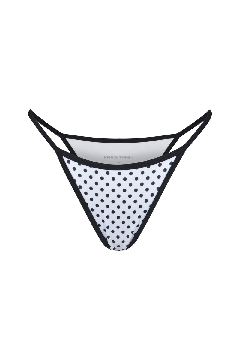 FRIDA BOTTOM POLKA WHITE