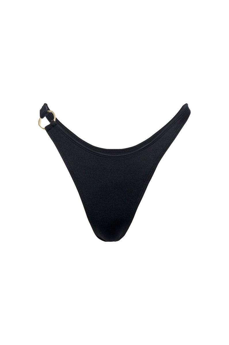 GAIA BOTTOM SHINY BLACK - KISS'N'THRILL bikini, swimwear