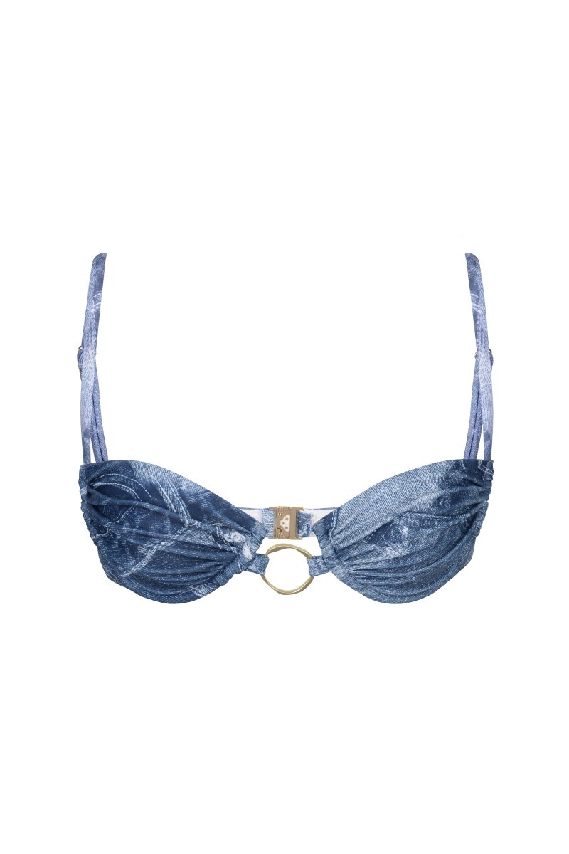 GAIA TOP DENIM - KISS'N'THRILL bikini, swimwear