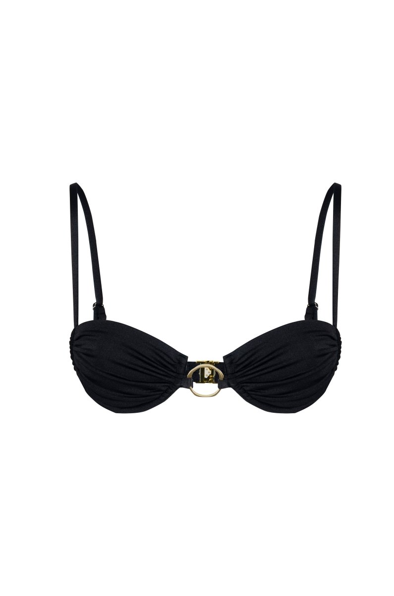 GAIA TOP SHINY BLACK - KISS'N'THRILL bikini, swimwear