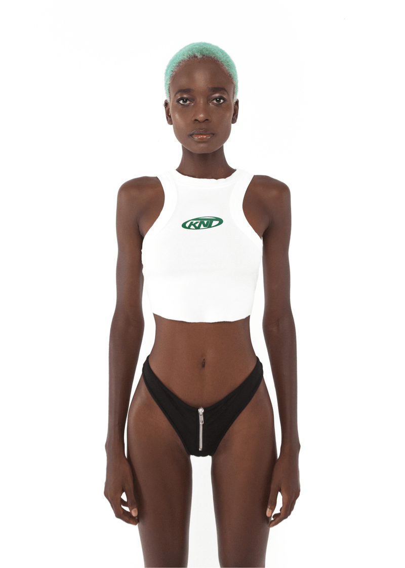 RACER LOGO TOP WHITE - KISS'N'THRILL