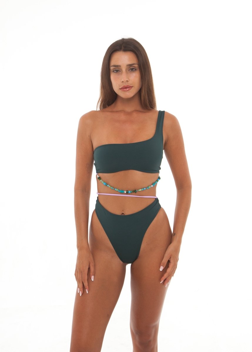 SIENNA TOP FOREST GREEN - KISS'N'THRILL bikini, swimwear