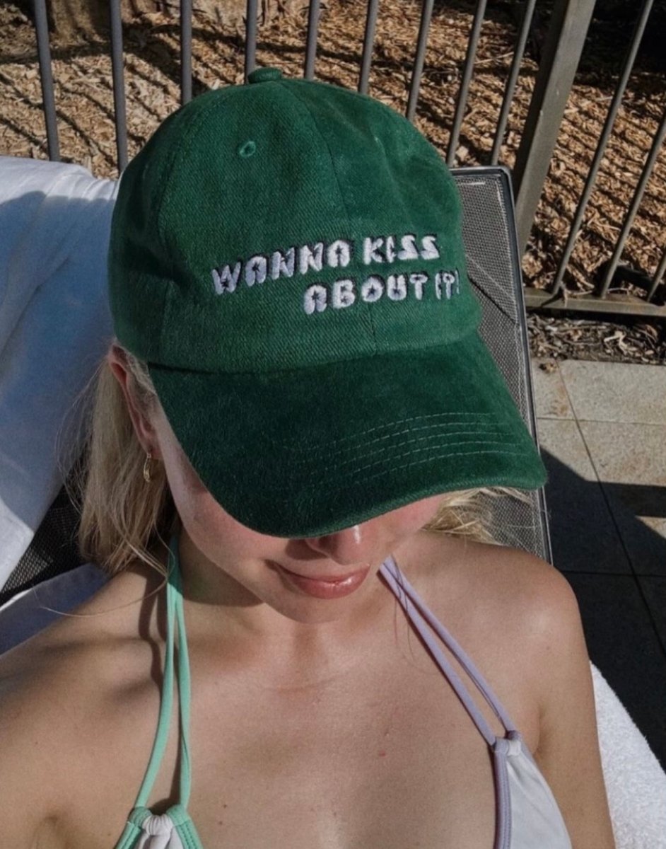 WANNA KISS CAP GREEN - KISS'N'THRILL bikini, swimwear