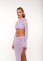 ISLA KNIT MAXI SKIRT LAVENDER - KISS'N'THRILL bikini, swimwear