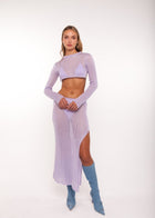 ISLA KNIT MAXI SKIRT LAVENDER - KISS'N'THRILL bikini, swimwear