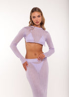 ISLA KNIT TOP LAVENDER - KISS'N'THRILL bikini, swimwear