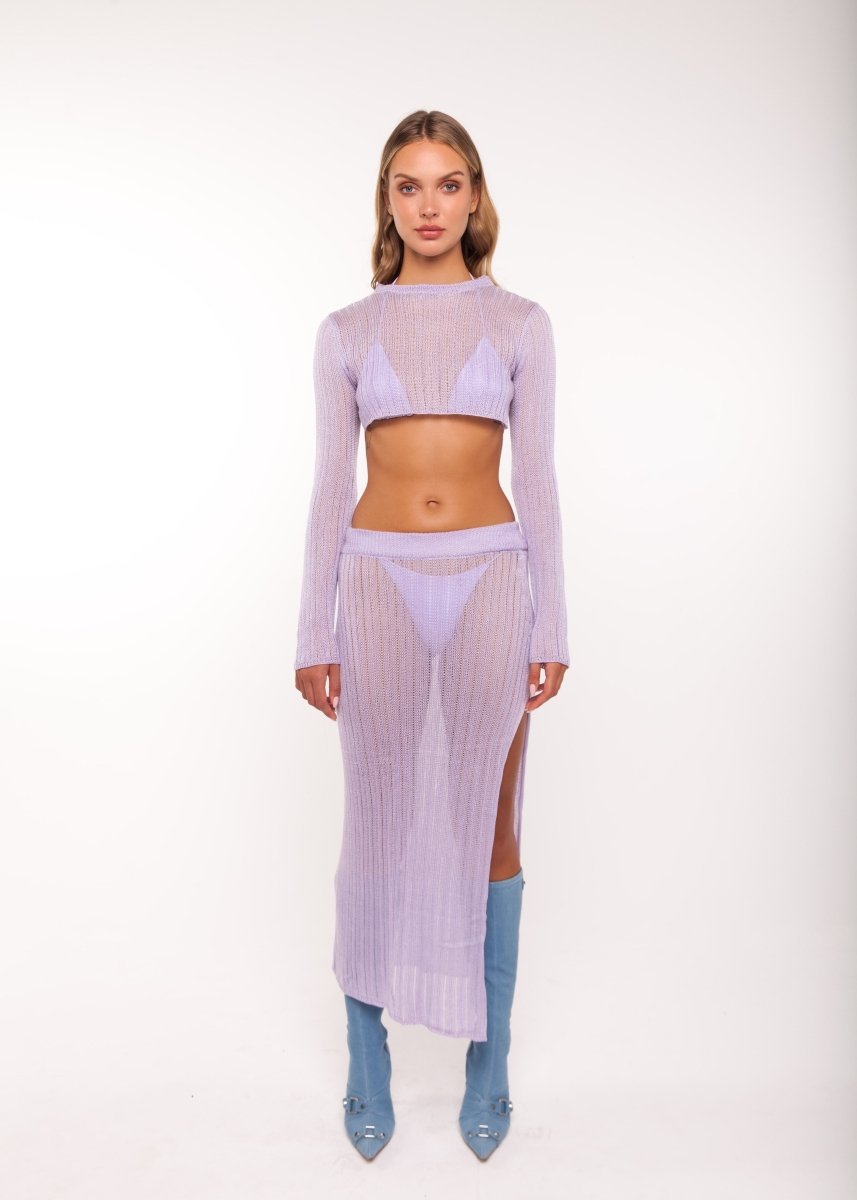 ISLA KNIT TOP LAVENDER - KISS'N'THRILL bikini, swimwear