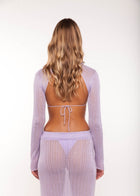ISLA KNIT TOP LAVENDER - KISS'N'THRILL bikini, swimwear
